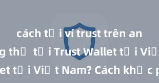 cách tải ví trust trên android Không thể tải Trust Wallet tại Việt Nam? Cách khắc phục